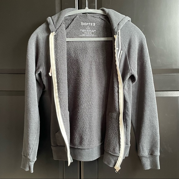 Barre3 Zip-up Hoodie (S) Gray - Picture 2 of 6